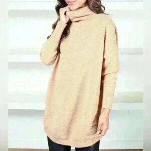 NWT Buddy Love - Women’s Small - Oversized Sweater Dress - Mara Tan